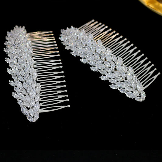 ASNORA High quality wedding hair accessories bridal hair accessories bride hairpins bridesmaid zirconia hair accessories