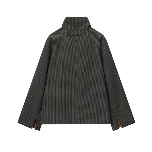 s new women's clothing is fashionable casual loose fit high neck design double-sided windbreaker jacket