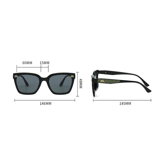 2024 Stylish Modern Fashion Sunglasses For Women And Men Luxury Cute Brand Unisex Sun Glasses Square Trend Eyewear UV400