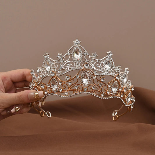 Princess Crystal Crown for Women Headbands Hair Accessories Bridal Wedding Party Prom Jewelry Hair Accessories Decoration