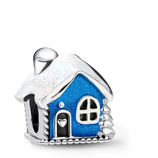 925 Sterling Silver Polar Bear, Snowflake, Hedgehog Winter Series Charm Bead – Fits DIY Bracelet Making High-Quality Jewelry Gift