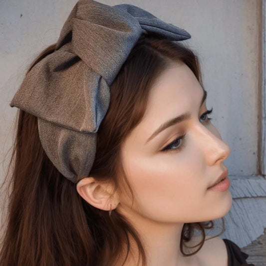 Hair Clip Bow Headbands Vintage Wide-brimmed Headband Hair Pins and Clips Hair Accessories for Women