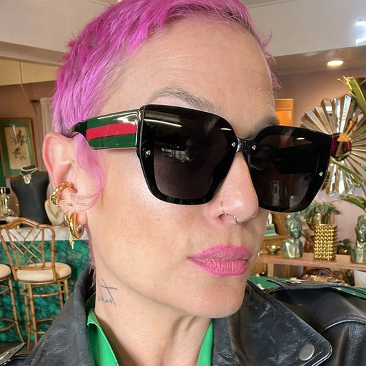 Women's Luxury Brand Sunglasses Woman 2026 Fashion Cat Eye Designer Sun glasses Shade Oversized Eyewear lentes de sol mujer