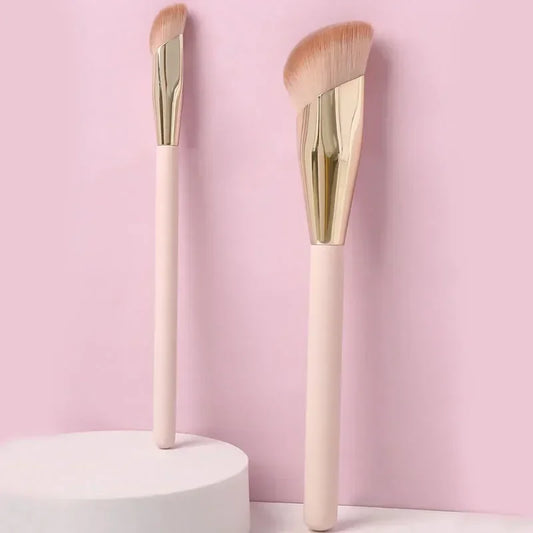 1/2pcs Foundation Brush Oblique Head Concealer Brush Face Liquid Cream Powder Make Up Brushes Face Contour Beauty Tool