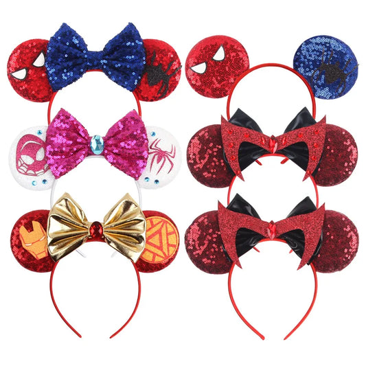 Mickey hair accessories, sequins, bows, party decorations, children's hair bands, hair accessories wholesale