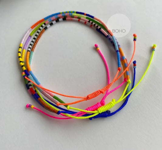 Handmade Festival Anklets Dainty Beach Multicolor Foot Jewelry Adjustable Anklets