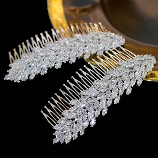 ASNORA High quality wedding hair accessories bridal hair accessories bride hairpins bridesmaid zirconia hair accessories