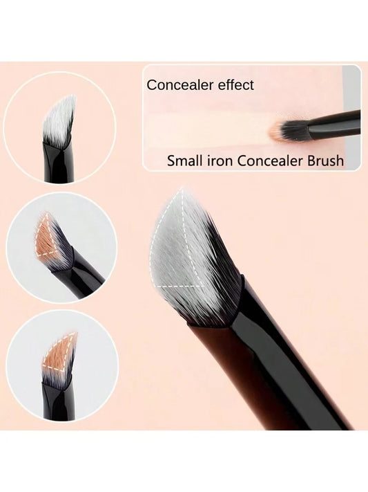 Triangular Slope-Shaped Black Foundation Brush Concealer Brush Shadow Brightening Soft Highlight Brush Slope-Shaped Blush Brush