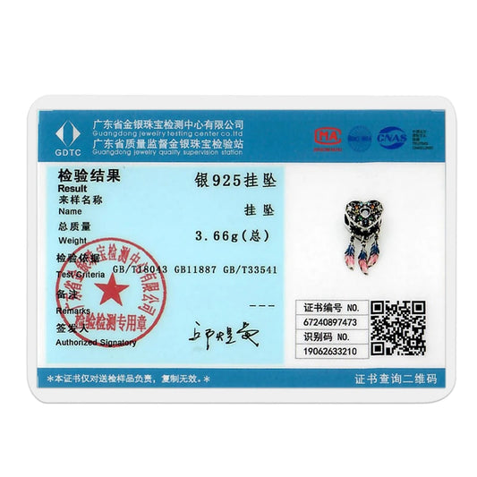 Charms 925 Original Glass Zircon Heart Pendant Beads – Fits Bracelets & Necklace for Women Luxury DIY Jewelry Gift