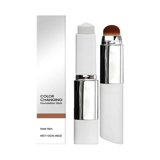 Color-changing Foundation Stick Blanca Foundation Korean Makeup Base High Coverage Concealer Natural Nude 2IN1 Foundation Stick