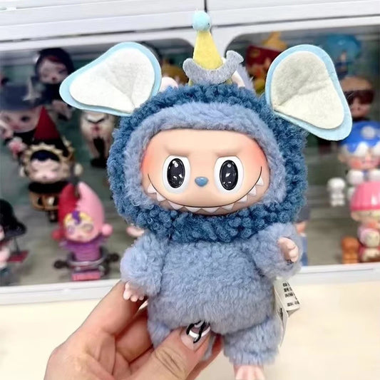 17cm Labubu Doll Cute Cartoon Hair Accessories Bee Elephant Bear Pig Labubu Hair Accessories