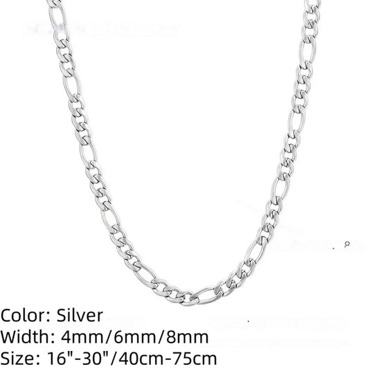 925 Sterling Silver Hip Hop Cuban Necklace for Men and Women – 16–30 Inches Simple Fashion Jewelry