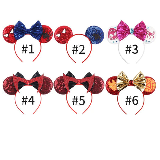Mickey hair accessories, sequins, bows, party decorations, children's hair bands, hair accessories wholesale
