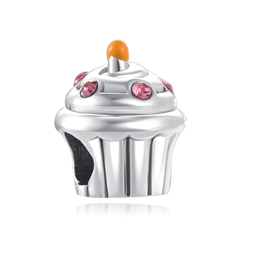 Fashion 925 Sterling Silver Birthday Series Charm – Birthday Cake & Hot Air Balloon Pendant DIY Fits Original Bracelet Jewelry Gift