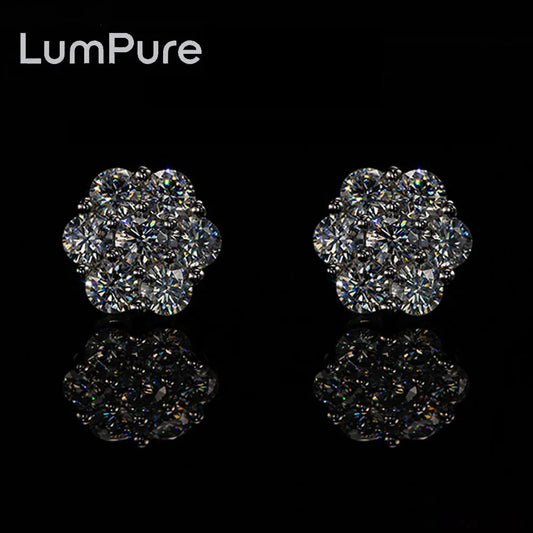 14 Moissanite Drop Earrings – S925 Silver Unisex Earrings Available in 5 Sizes Gold or Silver Anniversary Gift