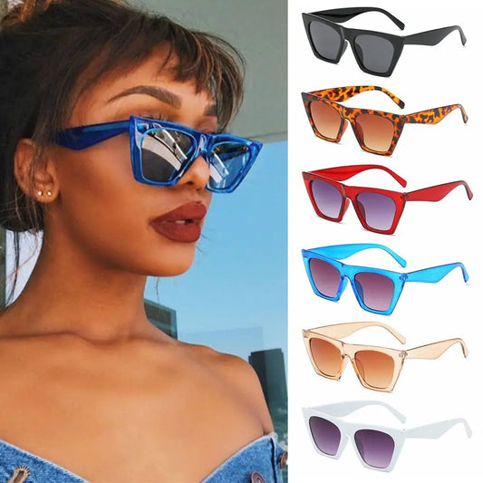 Square Sunglasses for Women Fashion Trendy Style Sun Glasses Vintage Shades Goggles UV400 Pprotection Summer Streetwear Eyewear