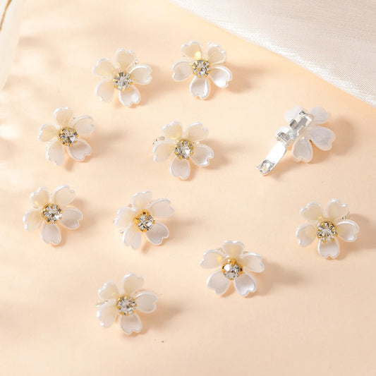 Exquisite small hair clips, flower hair accessories, small hair clips, bean clips, side flower hair accessories