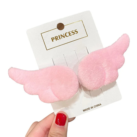 Beautiful girl hair accessories plush angel wings hair clip hair accessories hair accessories accessories