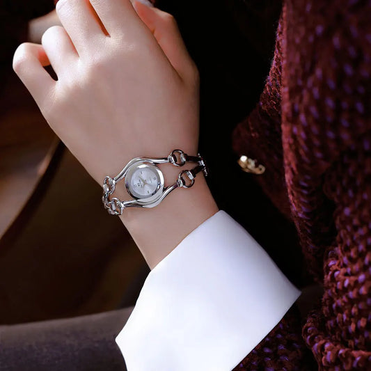 Fashion Luxury Watches For Woman 2025 New Luxury Golden Vintage Women's Wristwatches Ladies Dress Quartz Clock Relogio Feminino