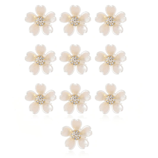 Exquisite small hair clips, flower hair accessories, small hair clips, bean clips, side flower hair accessories