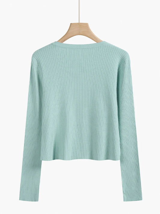 2025 Fashion Women Sweater Female Cardigan Thin Outerwear Short Short Design Sweater Long-sleeve Small Cape Blusa Feminina