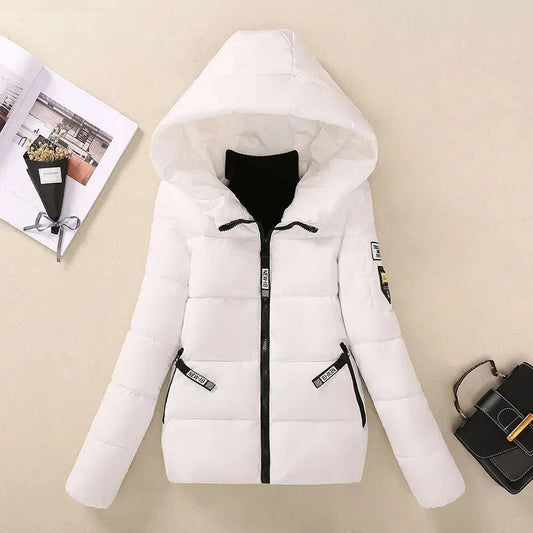 2025 New Women’s Winter Parka Jacket – Hooded Short Cotton Padded Coat, Warm Thicken Korean Loose Outerwear
