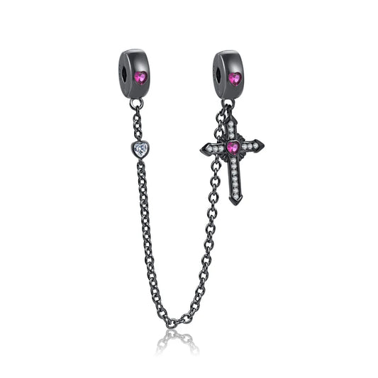 925 Silver Dark Black Charm Clown Bead Spider Pendant – Women’s Talisman Fit European Bracelet