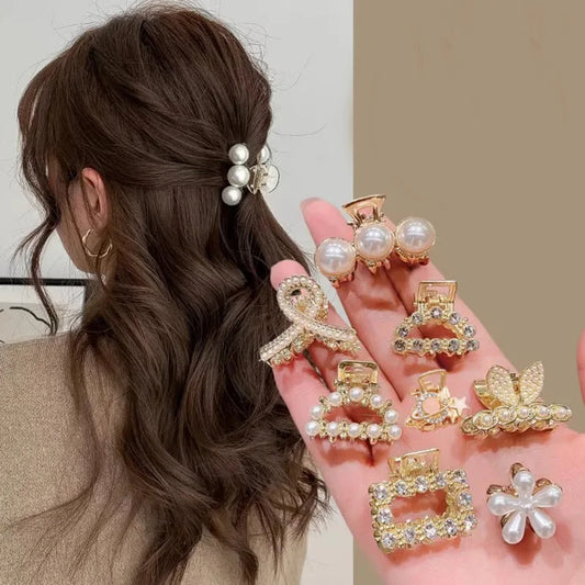 10 Girls' Hair Accessories with Multi-Color Elegant Bangs and Side Hair Claws
