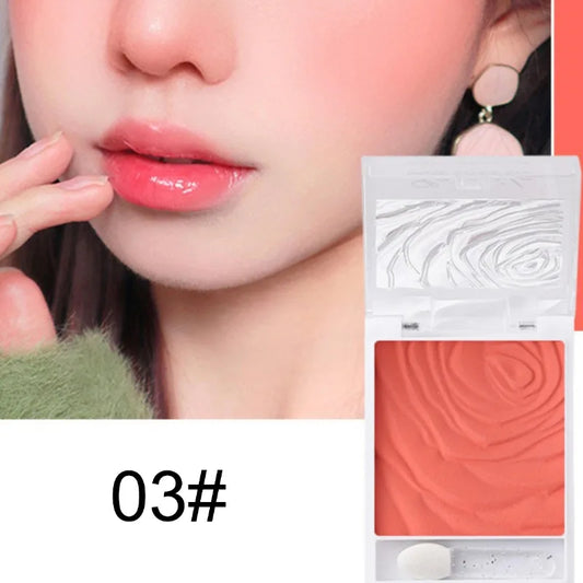 Pink Blush Palette Cream Concealer Foundation Cream Waterproof Long-lasting Facial Rouge Natural Peach Blush Makeup New Product