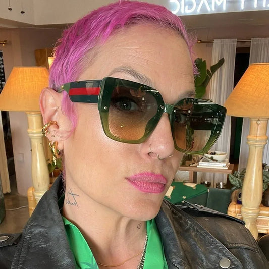 Women's Luxury Brand Sunglasses Woman 2026 Fashion Cat Eye Designer Sun glasses Shade Oversized Eyewear lentes de sol mujer