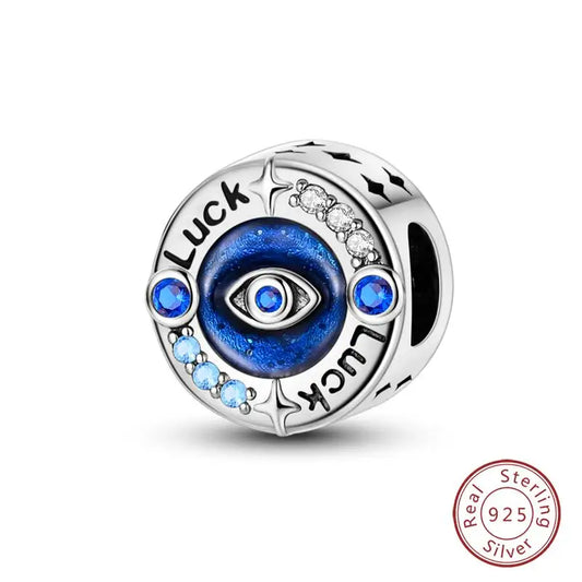 New 925 Silver Dream Charms Beads – Angel, Devil’s Eye, Fatima’s Hand, Cross Pendant Fits Original Bracelet Women Jewelry Gift