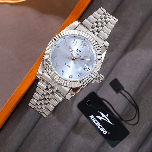 Women's Fashion Round Wristwatches Luxury Female Special Dial Plate Bracelet Clock Quartz Watches for Birthday Holiday Gift