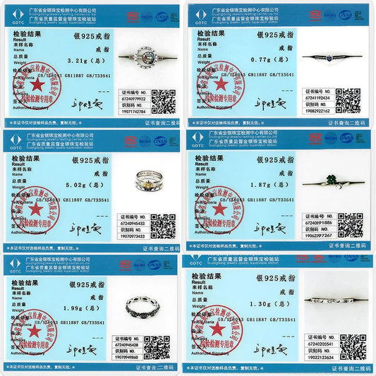 Original 925 Sterling Silver Bow, Heart, Sun, Moon, and Star Zircon Rings – Women’s Jewelry for Birthdays and Anniversaries