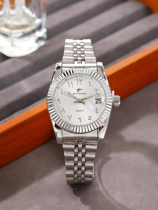 Women's Fashion Round Wristwatches Luxury Female Special Dial Plate Bracelet Clock Quartz Watches for Birthday Holiday Gift
