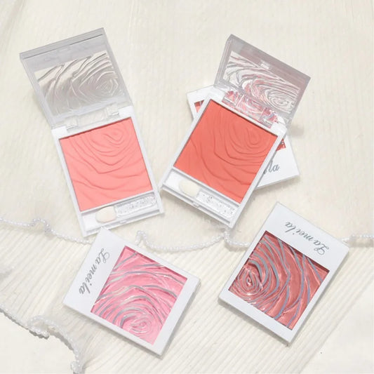 Pink Blush Palette Cream Concealer Foundation Cream Waterproof Long-lasting Facial Rouge Natural Peach Blush Makeup New Product