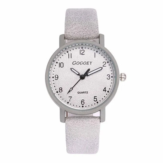 Women Watches Simple Casual Arabic Numbers Leather Analog Quartz Watches for Woman Fashion Ladies Clock Gift montres femmes
