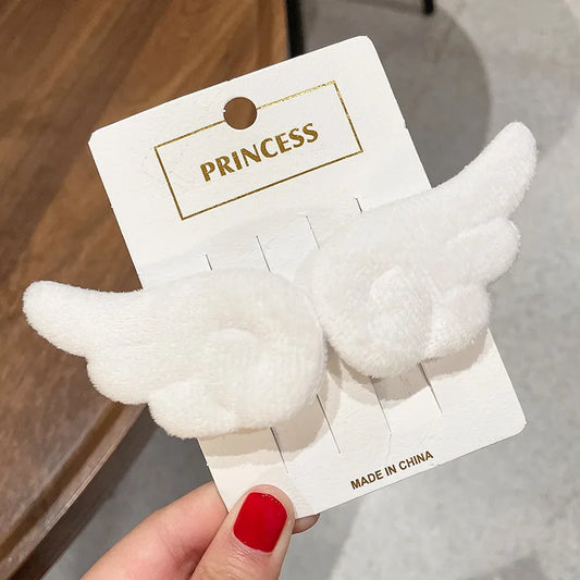 Beautiful girl hair accessories plush angel wings hair clip hair accessories hair accessories accessories