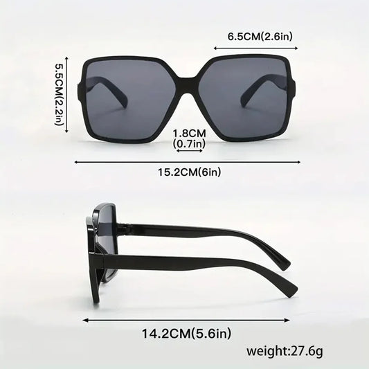Women's Sunglasses UV400Fashionable Protection for Women Girls Driving Sunshade Goggles Gray Gradient Mirror Lens