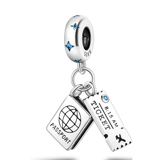 2025 New 925 Sterling Silver Flag Castle Camera Charm Pendant for Women – Jewelry Making Gift