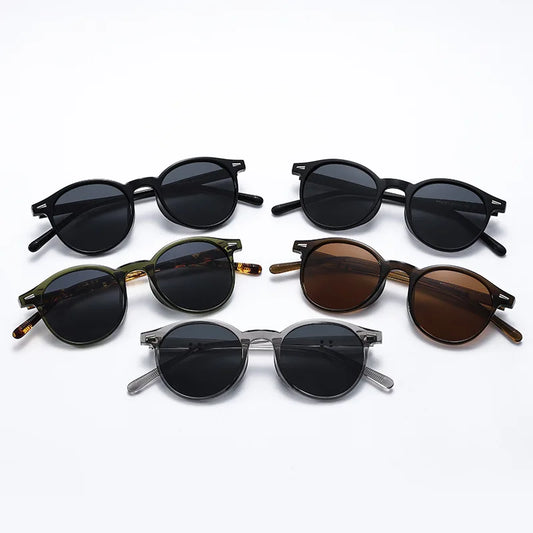 Vintage Round Sunglasses for Women Men Circular Sun Glasses Female Oval Eyewear Oculos De Sol for Male Female Eyeglasses