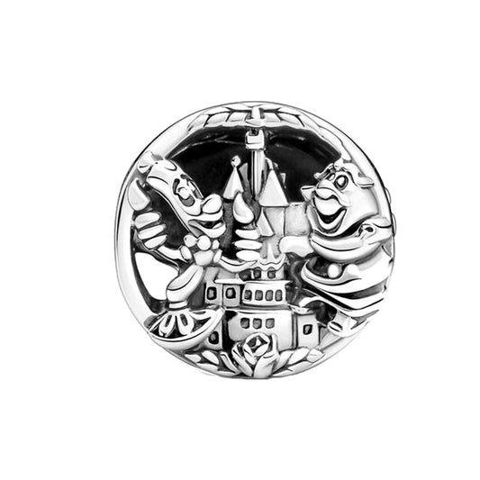 Disney Lion King Beauty and the Beast Donald Duck Charms | 925 Sterling Silver Beads | Fit Original Bracelet & Necklace