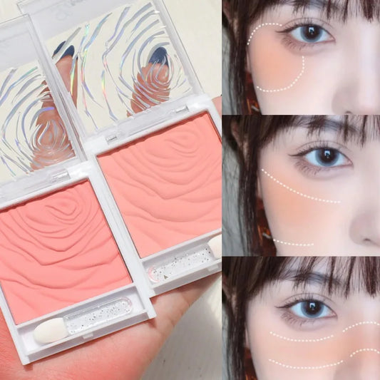 Pink Blush Palette Cream Concealer Foundation Cream Waterproof Long-lasting Facial Rouge Natural Peach Blush Makeup New Product