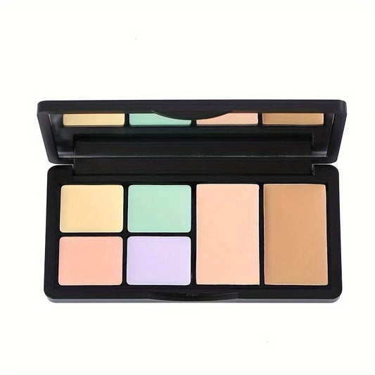 6-Color Cream Concealer Blush Palette Color Correcting Matte Brown Contouring Foundation Combination Box for Makeup