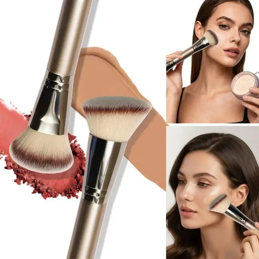 Dual-Ended Foundation Brush Double-Ended Powder Blush Concealer Brush Contour Brush Blush Brush Makeup Brush Professional