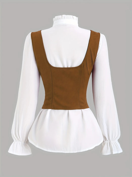 European and American fashion women's clothing, corsets, tops, halter tops from the Medieval and Renaissance periods